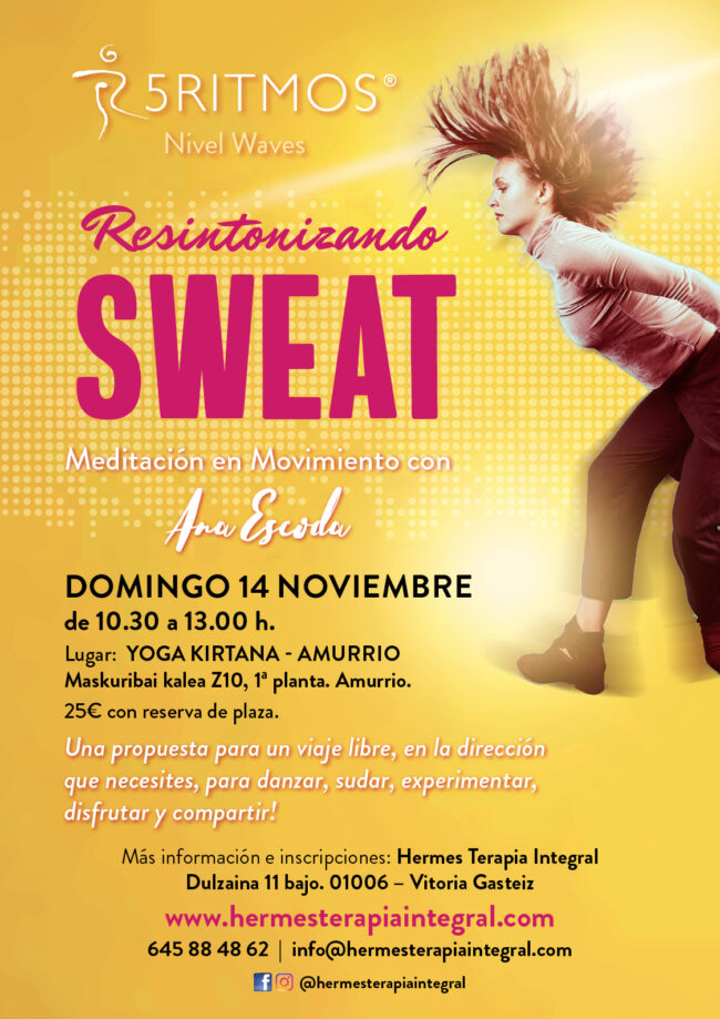 A3-5ritmos-sweat-nov21 5 RITMOS ®: Sweat. Domingo 14 de nov. en Kirtana - Amurrio