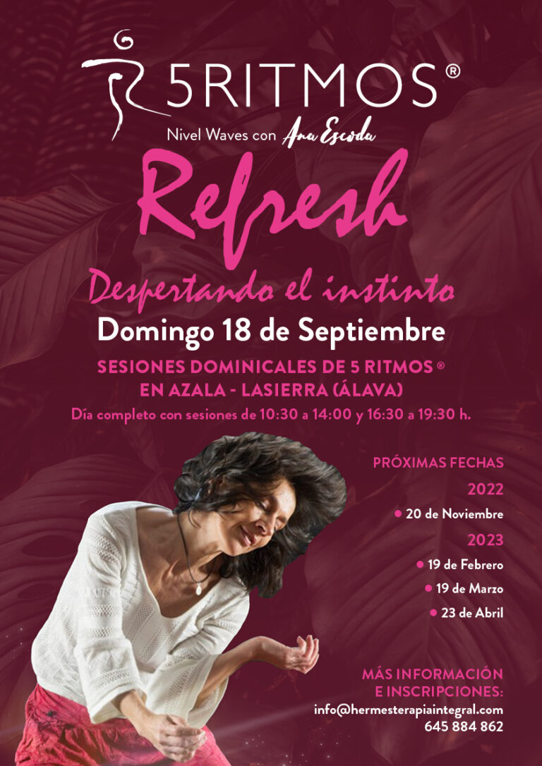 Refresh. Sesiones dominicales de 5 RITMOS® en Azala - Lasierra (Álava)