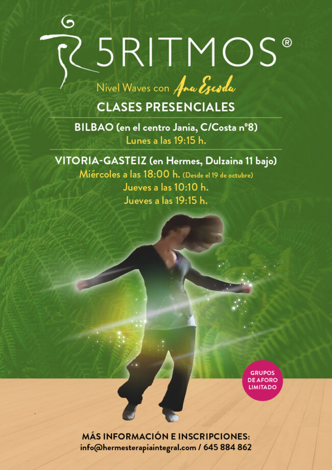 cartel-5ritmos-sept-2022 5 Ritmos®: Horarios Vitoria, Bilbao y Online