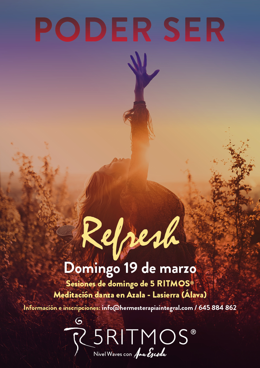 cartel-5ritmos-azala-19-marzo-2023 Refresh - 5 Ritmos con Ana Escoda